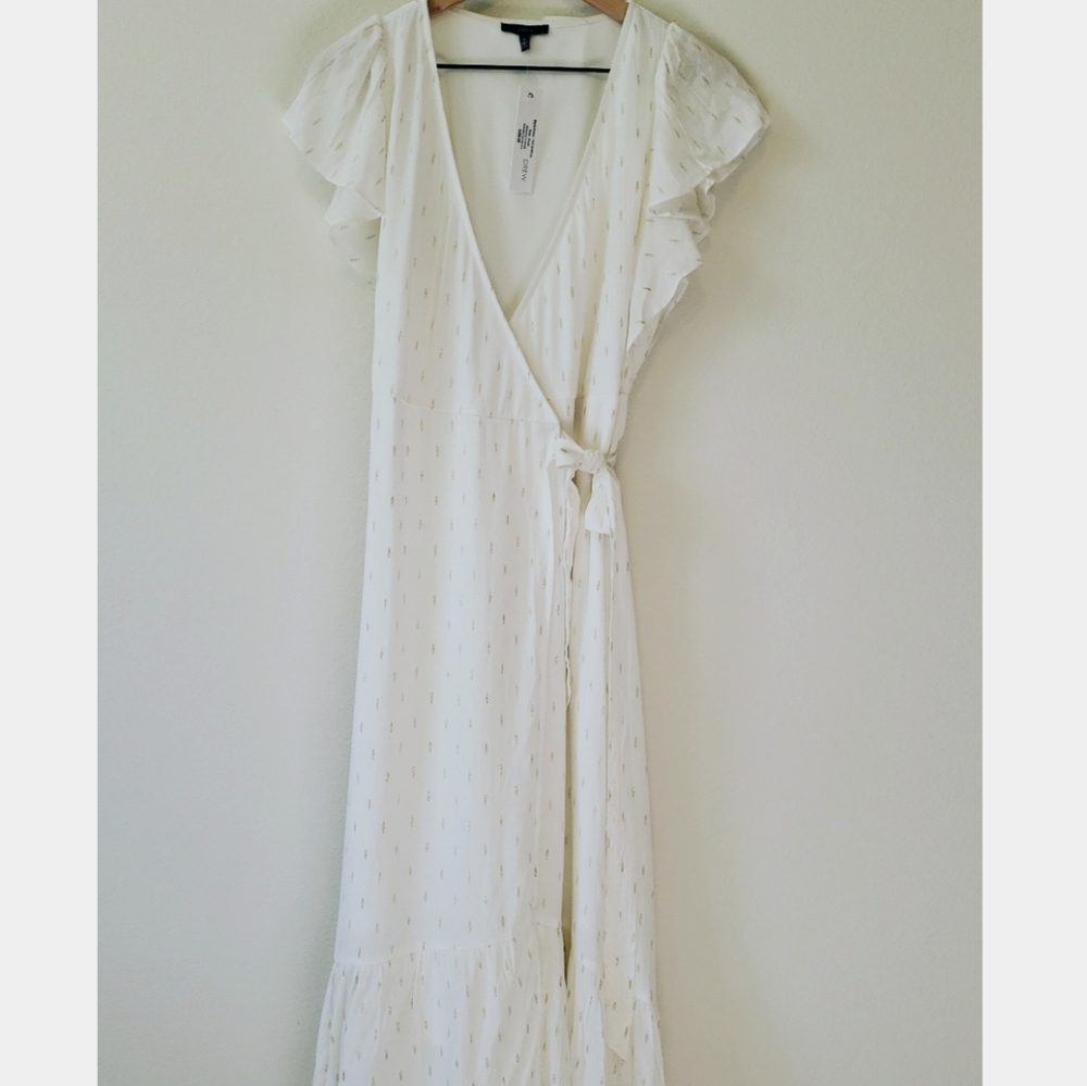 Drew "MAGGIE" High Low Midi Wrap Dress - Picture 3 of 9